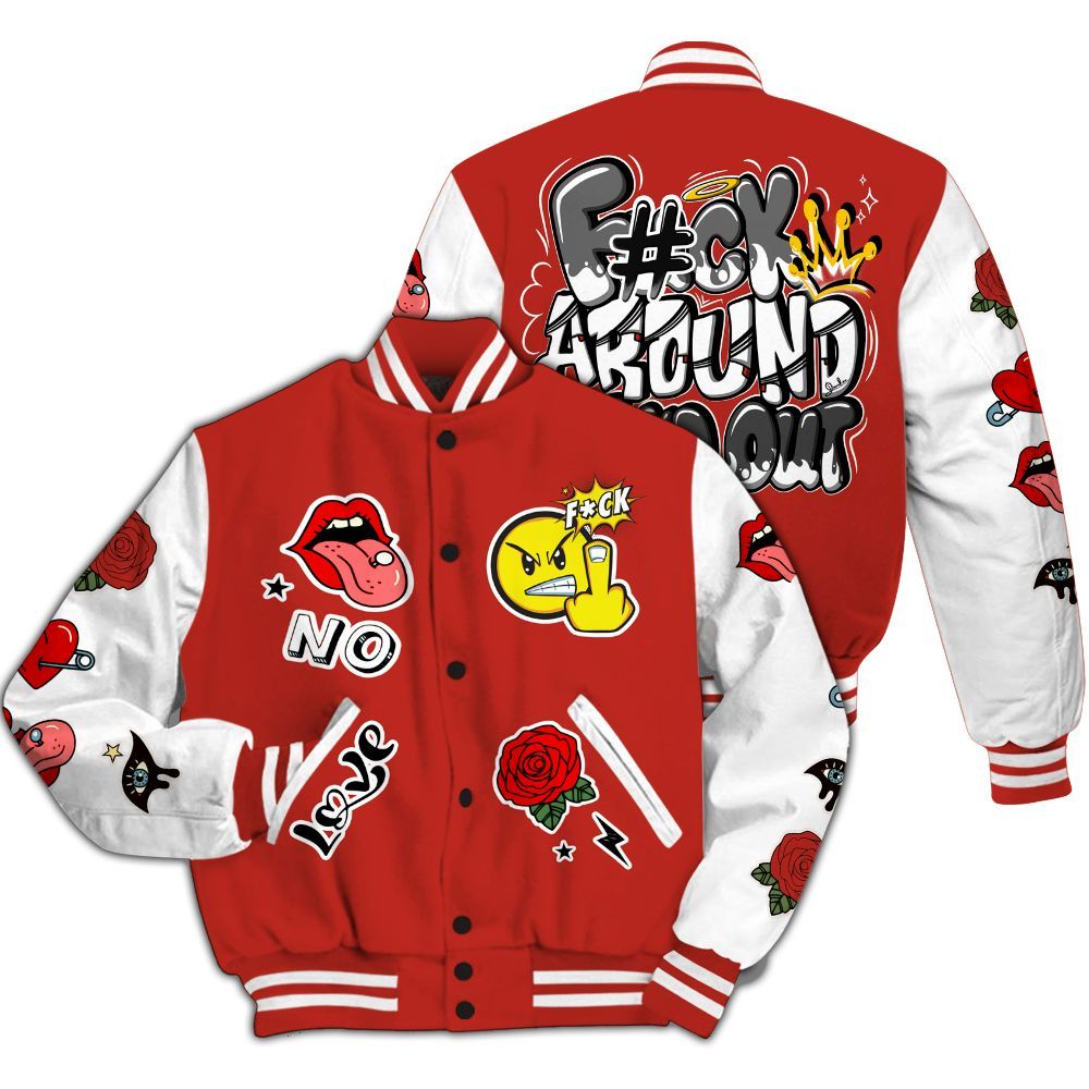 Varsity Jacket To Match Dunk Low St. Johns - FK Around Find Out All Over Print