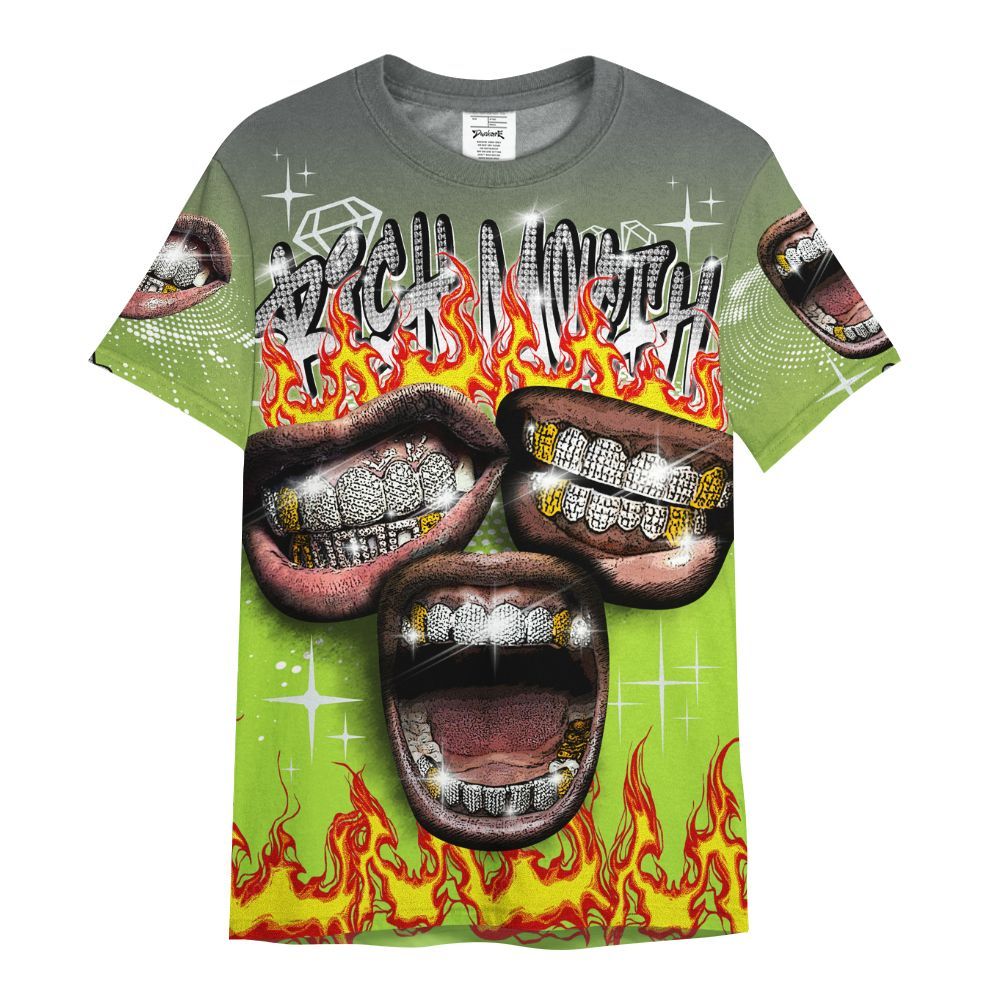 Shirt To Match Air Max 95 Neon - Rich Mouth Fire Rap Retro 90s All Over Print