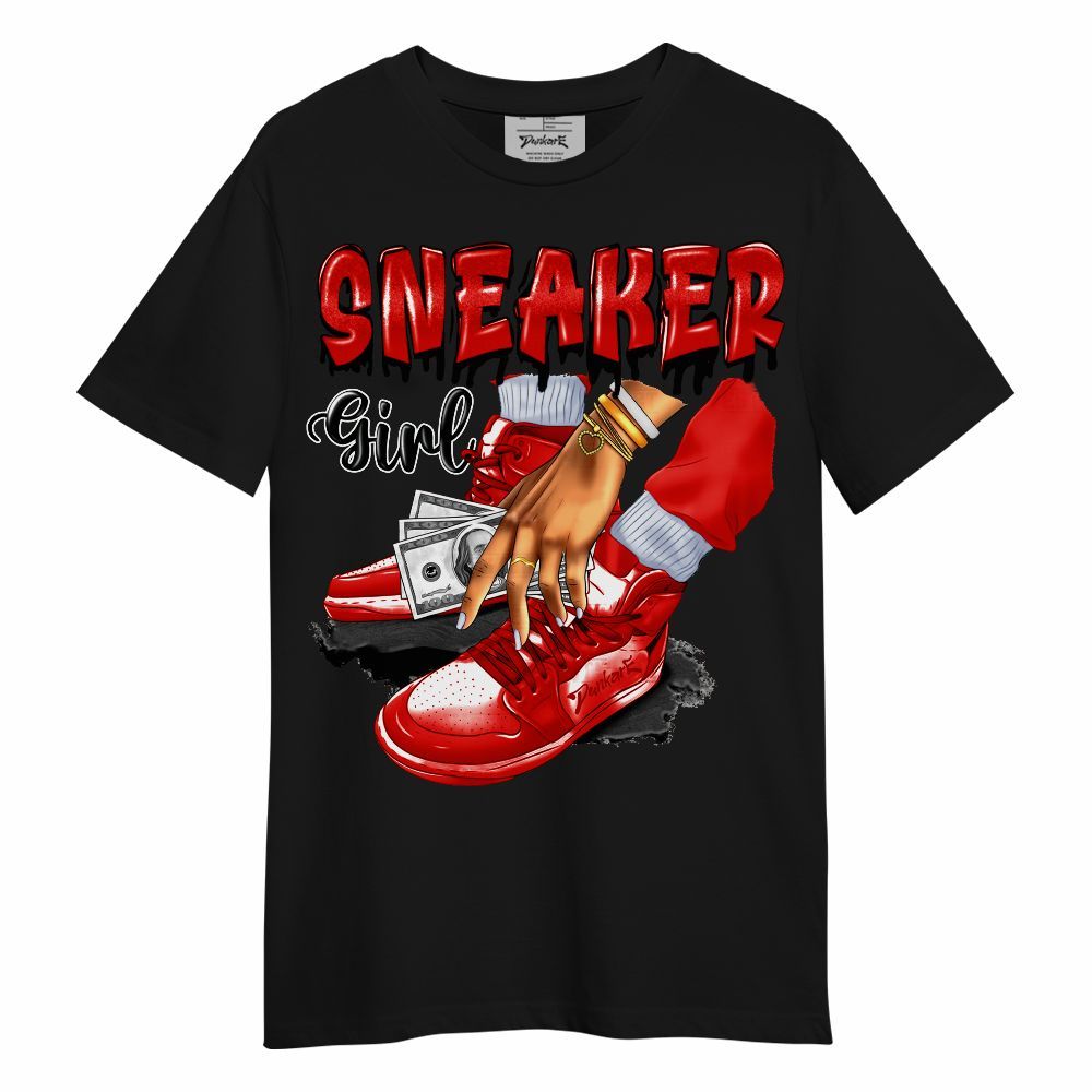 Shirt To Match Fire Red 6s - SNEAKER Girl Money Drip Unisex Shirt