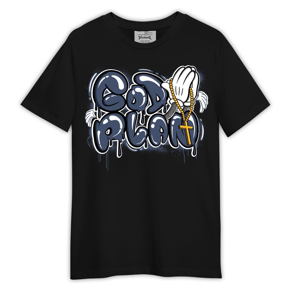 Shirt To Match Low Diffused Blue 11s - Drip GoD Plan Shirt Outfit