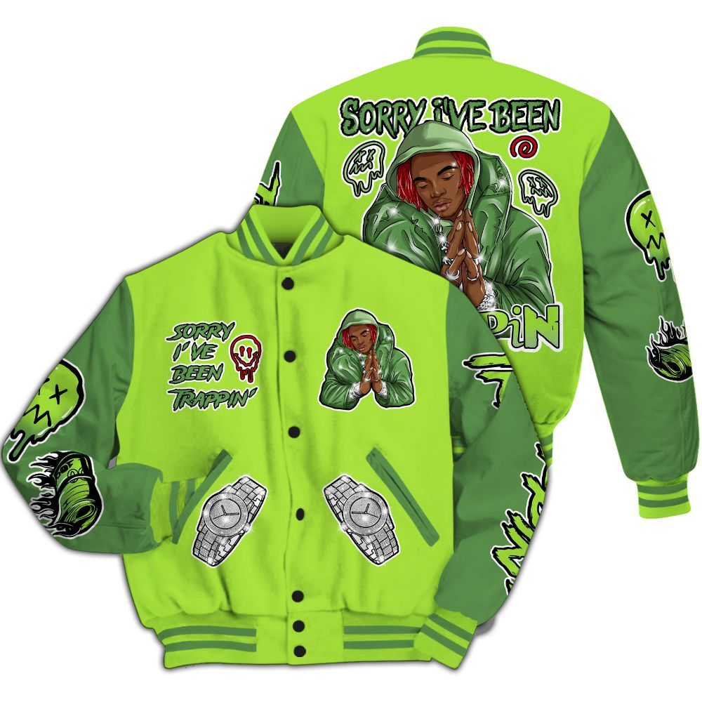 Varsity Jacket To Match Kobe 6 SE Grinch - Trappin' Unique All Over Print