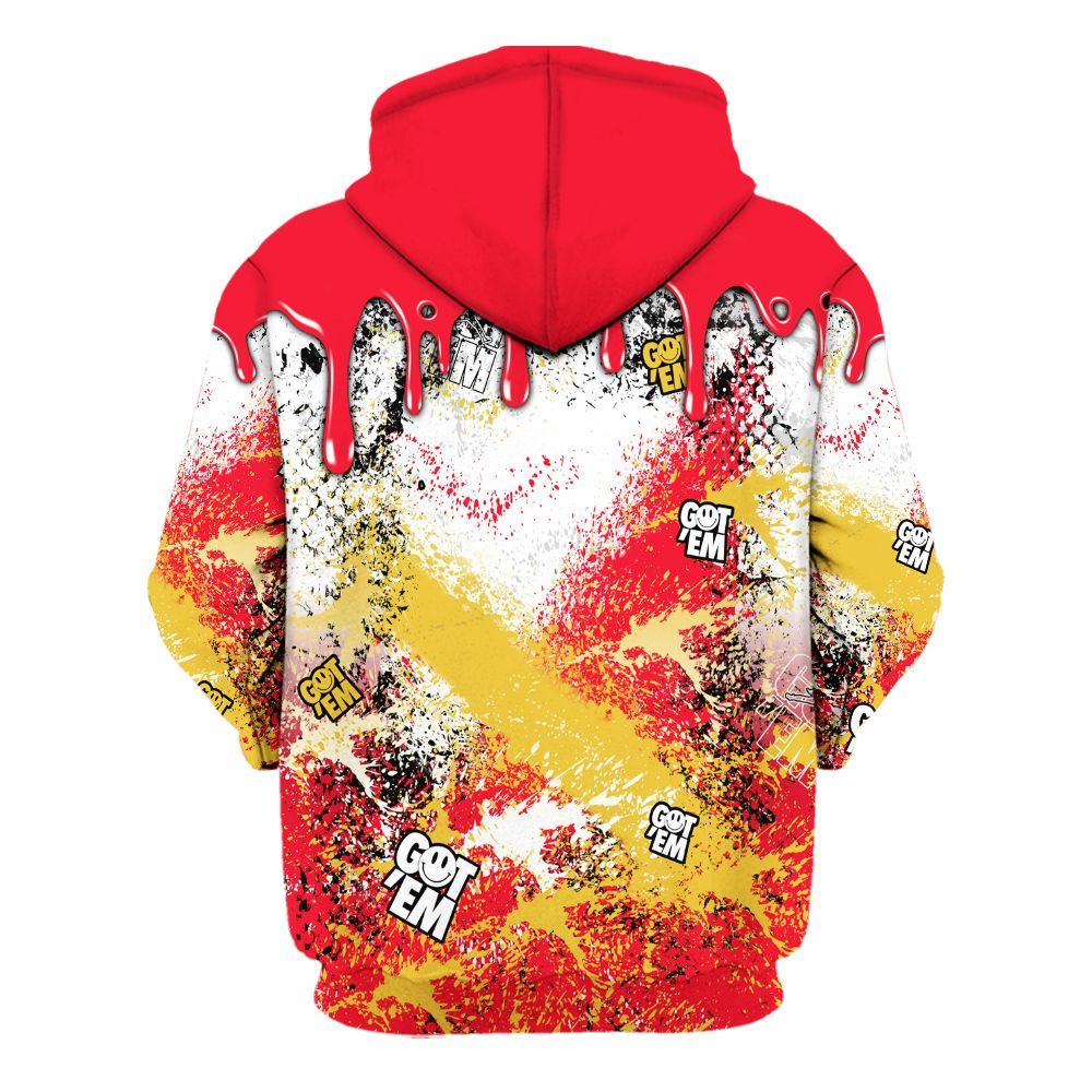 Hoodie To Match KD 18 Air Bakin - Dripping 23 Drip All Over Print