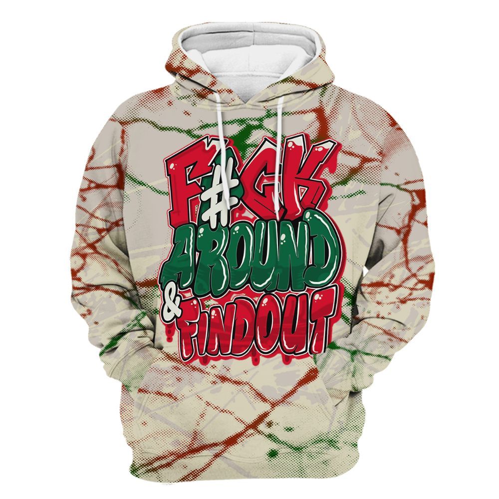 Hoodie To Match El Grito 5s - F Around Find Out Graphic Profound All Over Print