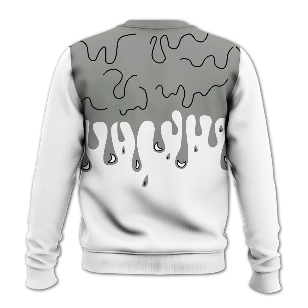 Sweatshirt To Match Paris Cement Grey 4s - Loser Lover Dripping All Over Print