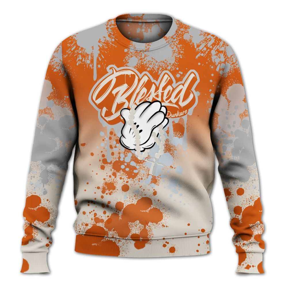 Sweatshirt To Match SE Craft 5s - God Blessed Ink Drip All Over Print