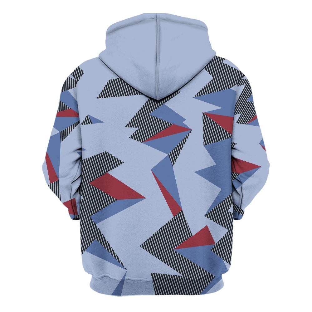 Hoodie To Match Black Metallic 5s - Geometric Camouflage Pattern All Over Print