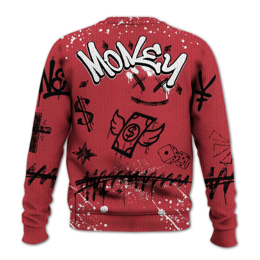 Sweater To Match High OG University Red Dark Powder Blue 1s - Everybody Paid In Full Crayon Graphic