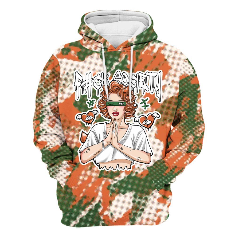 Hoodie To Match Low Miami 5s - F#ck Xociety Halftone All Over Print