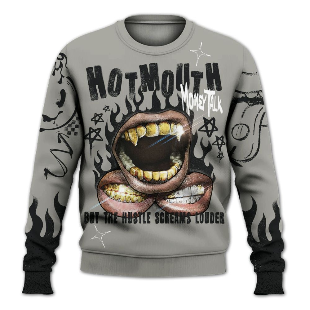 Sweatshirt To Match High Satin Shadow 1s - Mouth Burning Street Style All Over Print
