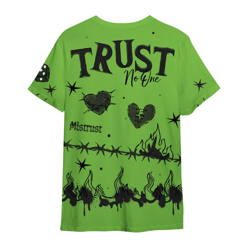 Shirt To Match Air Max Waffle SP Action Green - Trust No One Snake-Bite Doodle Crayon All Over Print