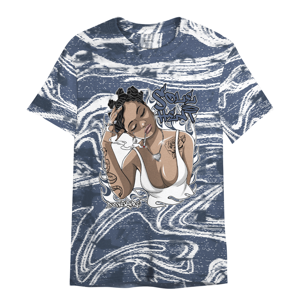 Shirt To Match Low Diffused Blue 11s - Sole Heat Unique Blurry Graphic Shirt Unisex