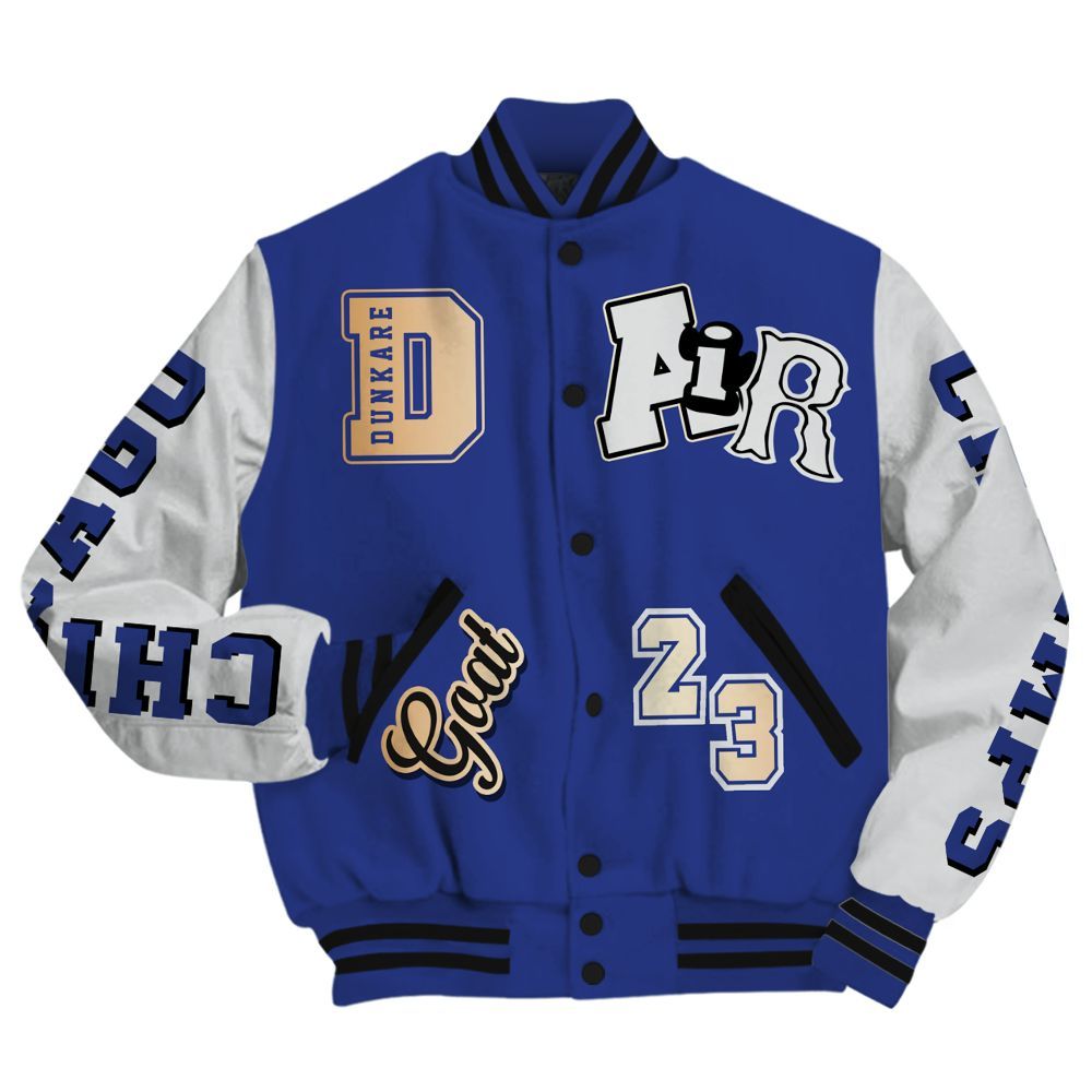 Varsity Jacket To Match JM Pro Black Concord - AIR Number 23 GOAT All Over Print