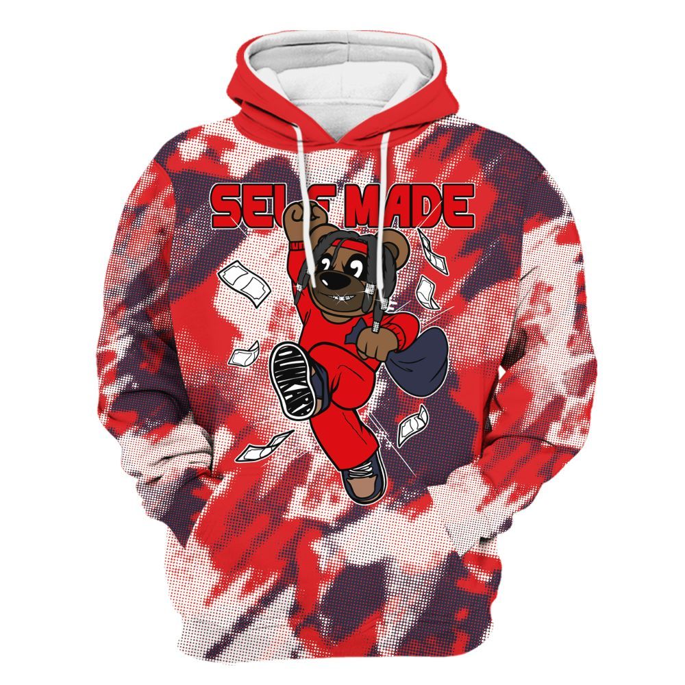 Hoodie To Match Low OG Howard Bison 1s - Autonomous Bear Abstract Halftone All Over Print
