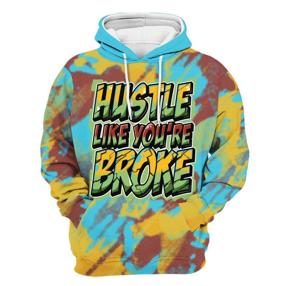 Hoodie To Match SB Dunk Di'Orr Greenwood - Hustles Like Broke Abstract All Over Print