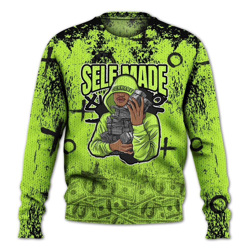 Knitted Sweater To Match Air Force 1 Low Dance Volt - Selfmade Unique Grunge