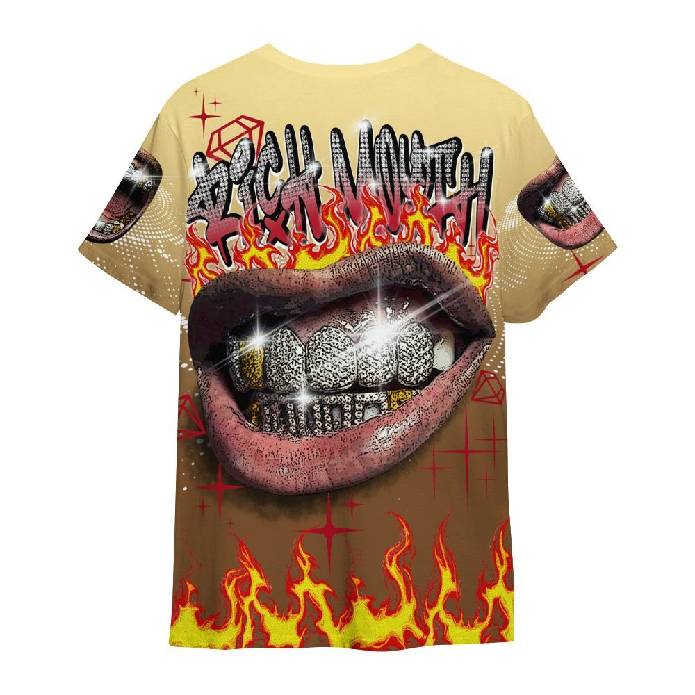 Shirt To Match Air Max 90 Escape - Rich Mouth Fire Rap Retro 90s All Over Print