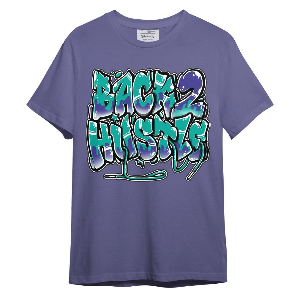 Shirt To Match Retro Grape 5s - Back 2 Hustles Typo Graphic
