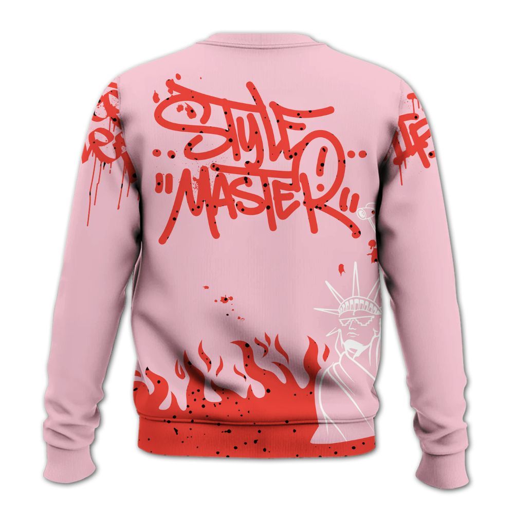 Sweatshirt To Match Retro Awake Arctic Pink - Graphic Fck Around Find Out All Over Print