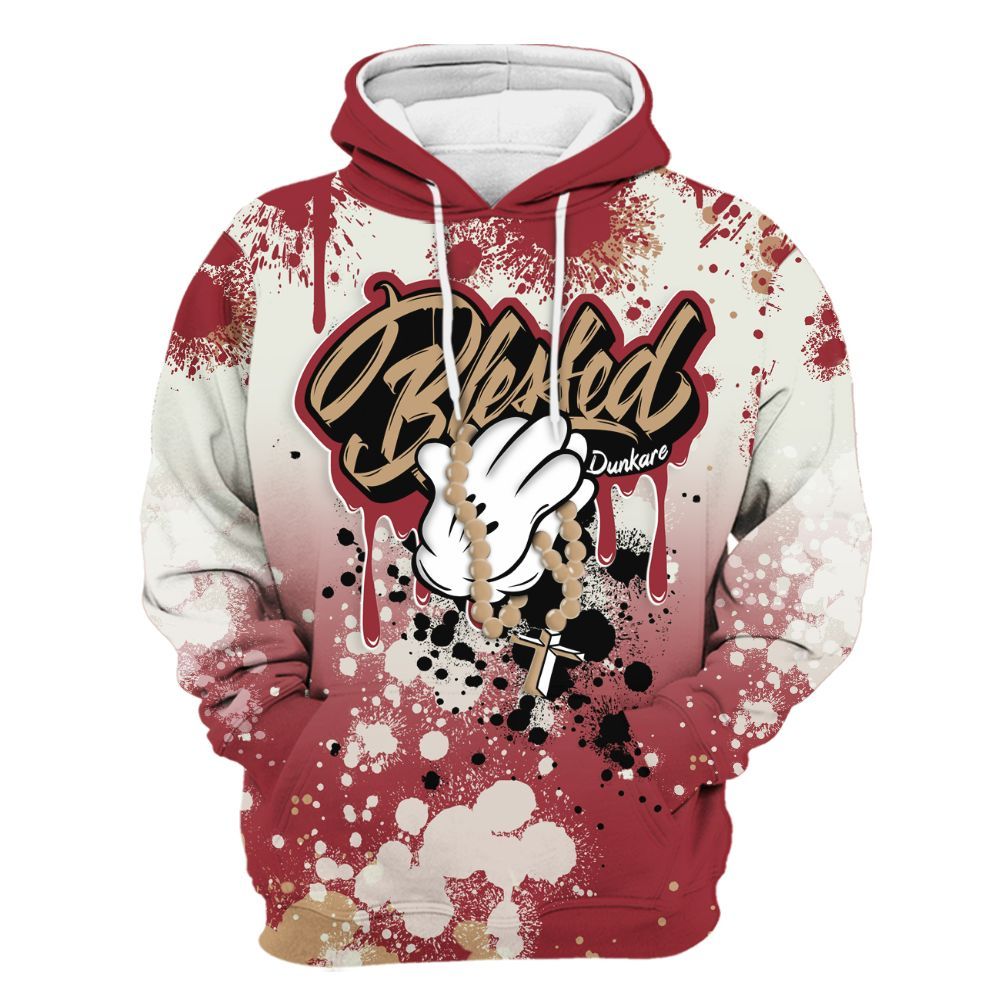 Hoodie To Match Chicago 2025 40s Shirt, God Blessed Ink Drip All Over Print