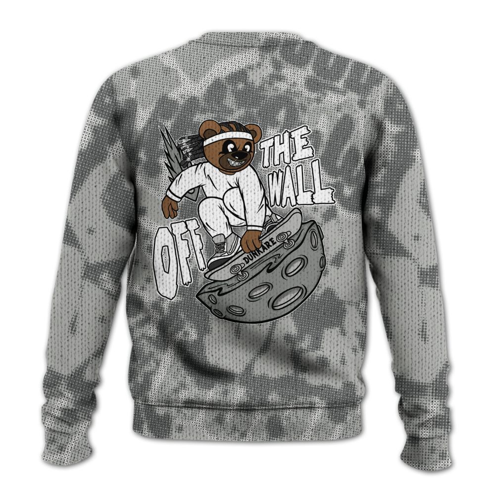 Knitted Sweater To Match Paris Cement Grey 4s - Quirky Bear Street