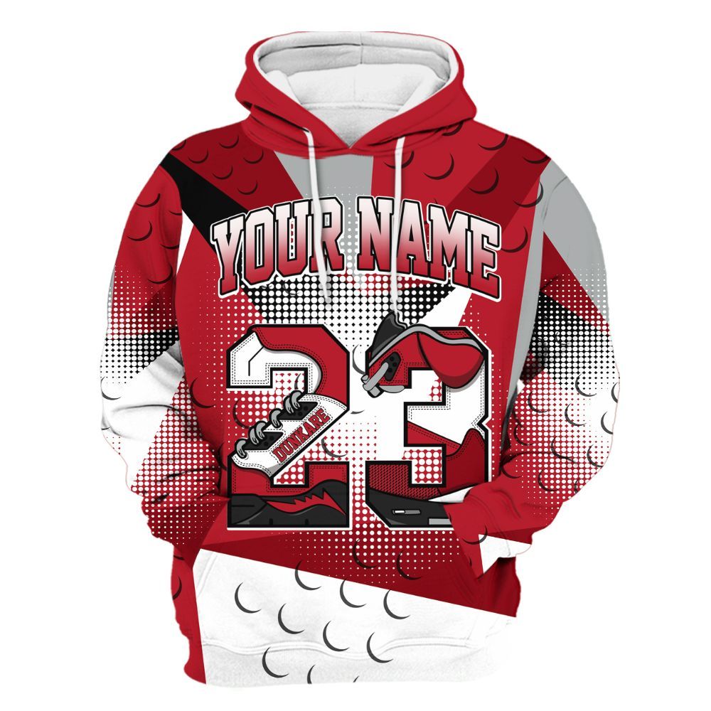 Hoodie To Match Retro Raging Bull 5s - Poly Custom Name Number 23 5s All Over Print