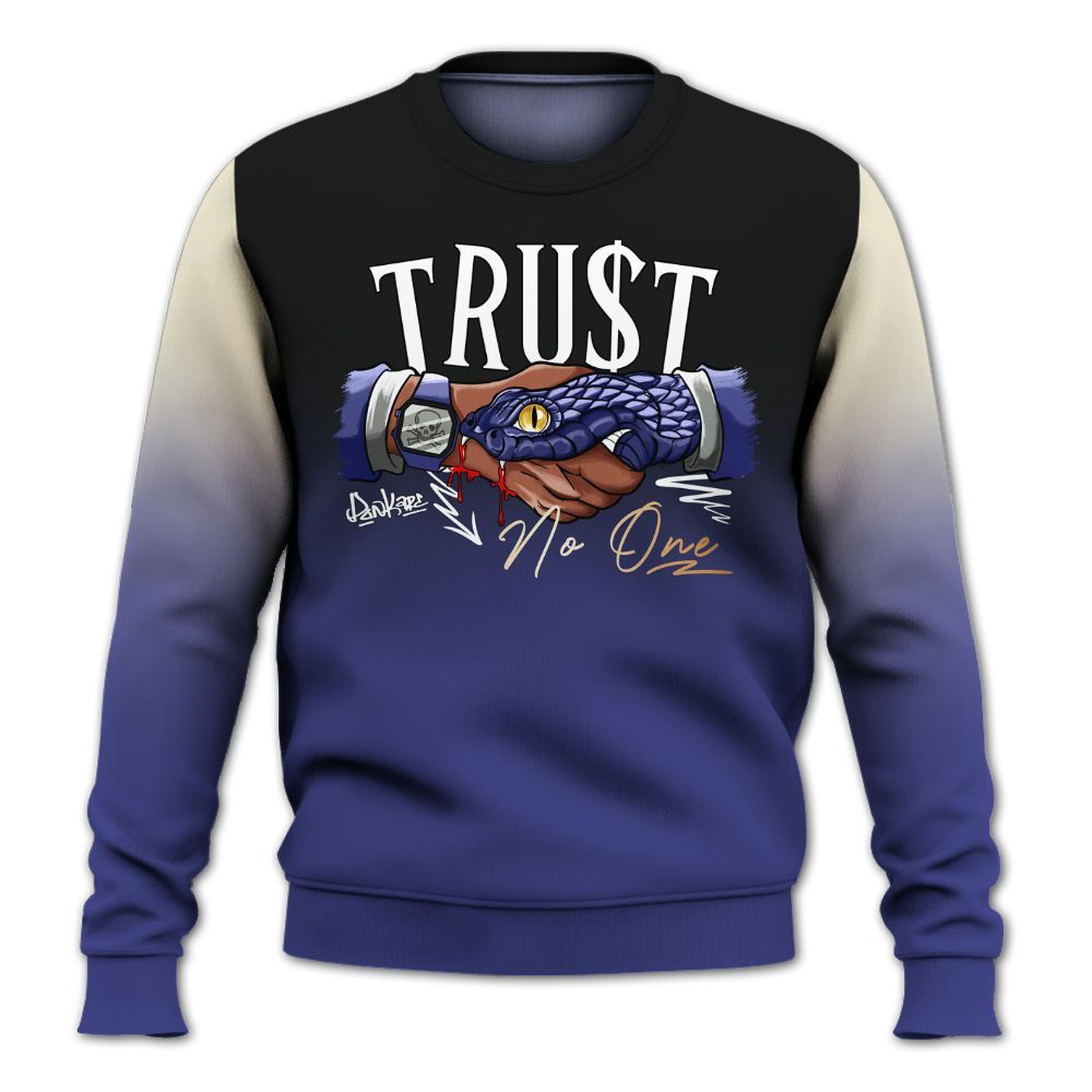 Sweatshirt To Match JM Pro Black Concord - Snake Trust No One Drip All Over Print