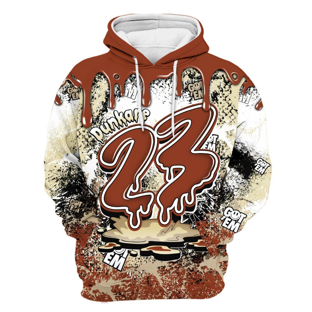 Hoodie To Match Retro Eastside Golf 12s - Dripping 23 Drip All Over Print