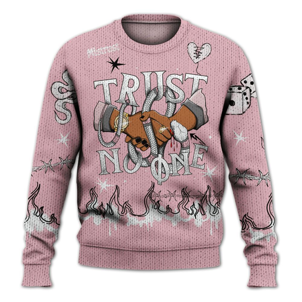 Knitted Sweater To Match Air Max DN Pink Foam - Trust No One Snake-Bite Doodle Crayon