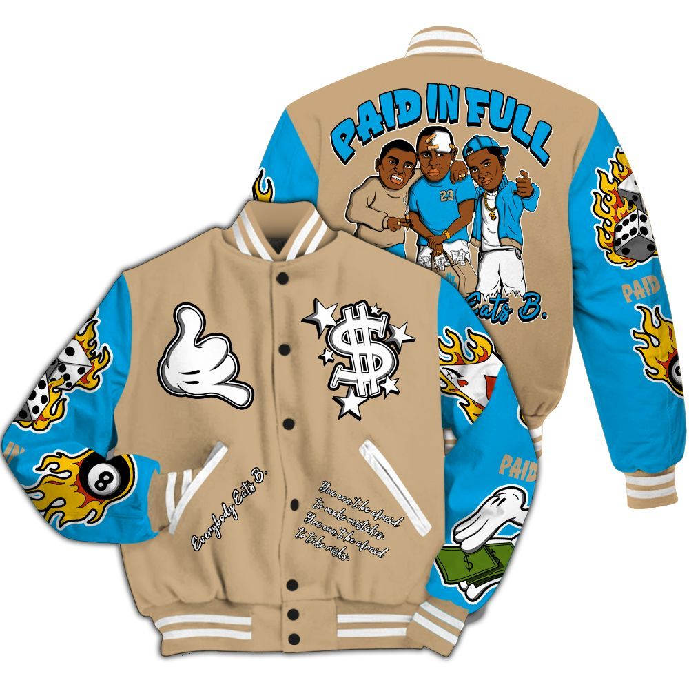 Varsity Jacket To Match H-Town 11s - Everybody Paid In Full Graphic All Over Print