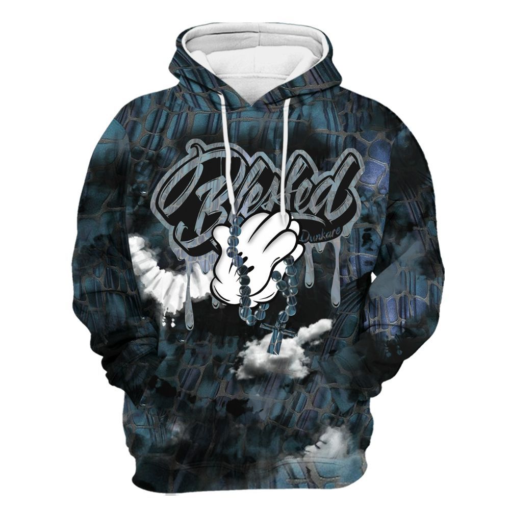 Hoodie To Match Air Foamposite Kazuya Mishima - God Blessed Tie Dye All Over Print