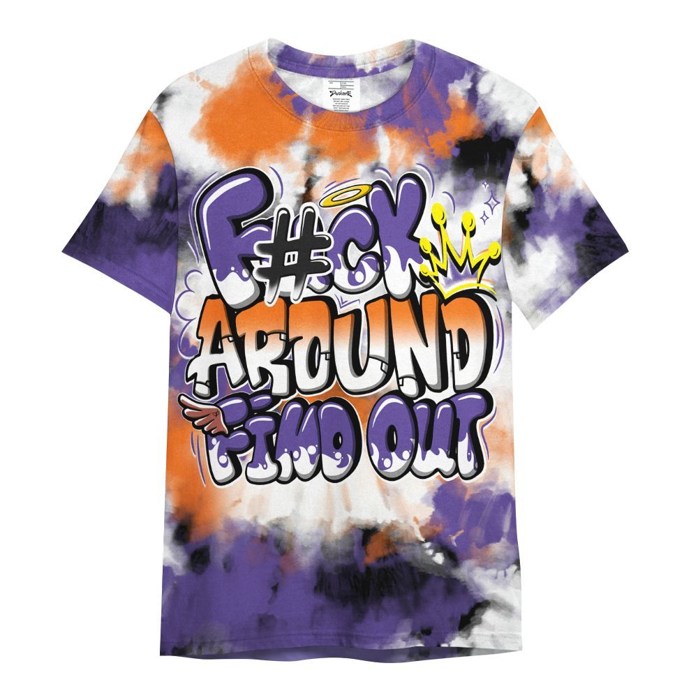 Shirt To Match Air Max Waffle SP Voltage Purple - Tie Dye FK Around Find Out All Over Print