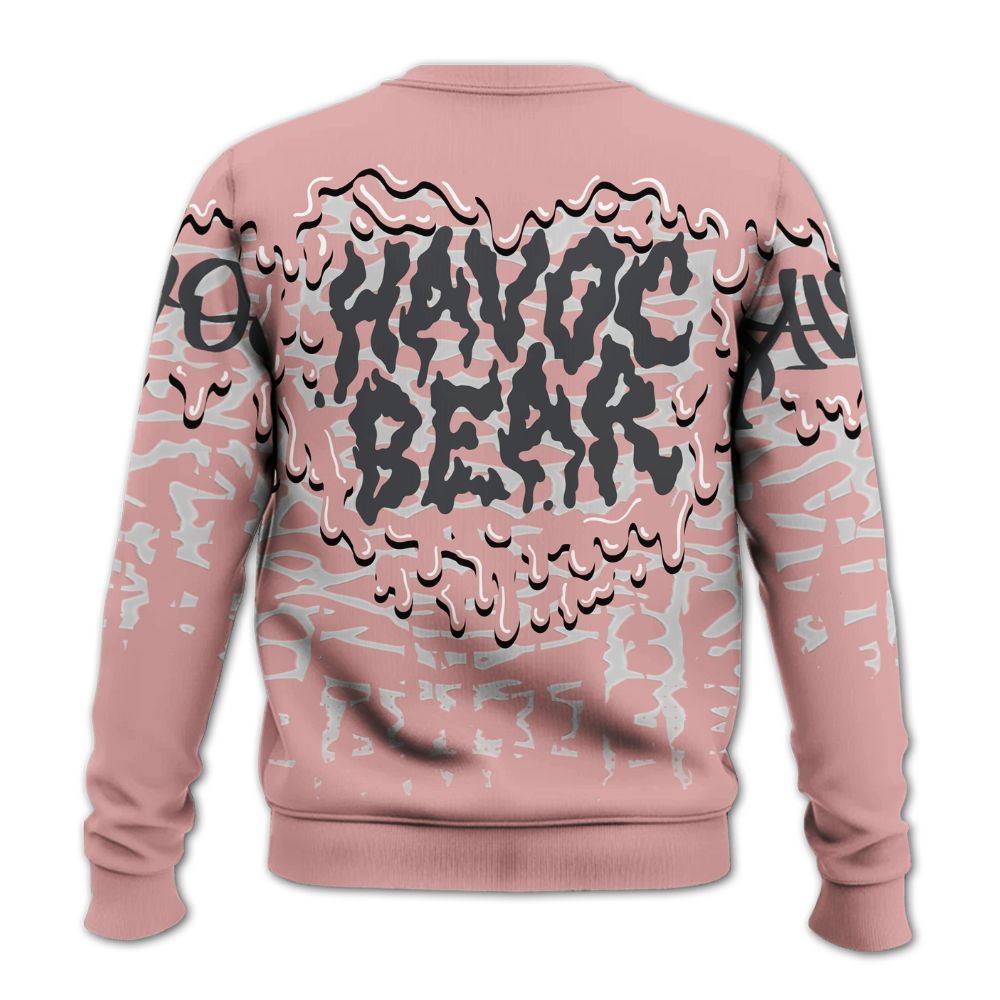 Sweatshirt To Match Red Stardust 3s - Havok Bear Dripping All Over Print