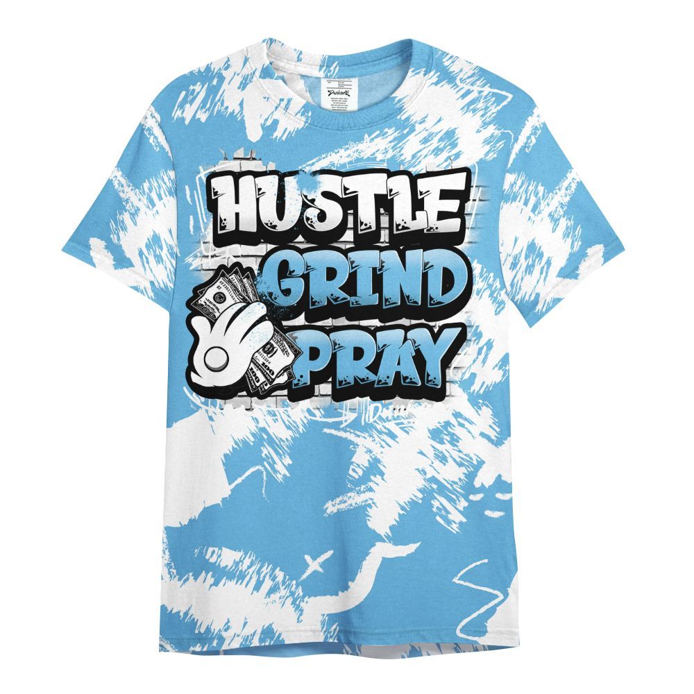 Shirt To Match Melo 12s - Hustle Grind Pray Retro All Over Print
