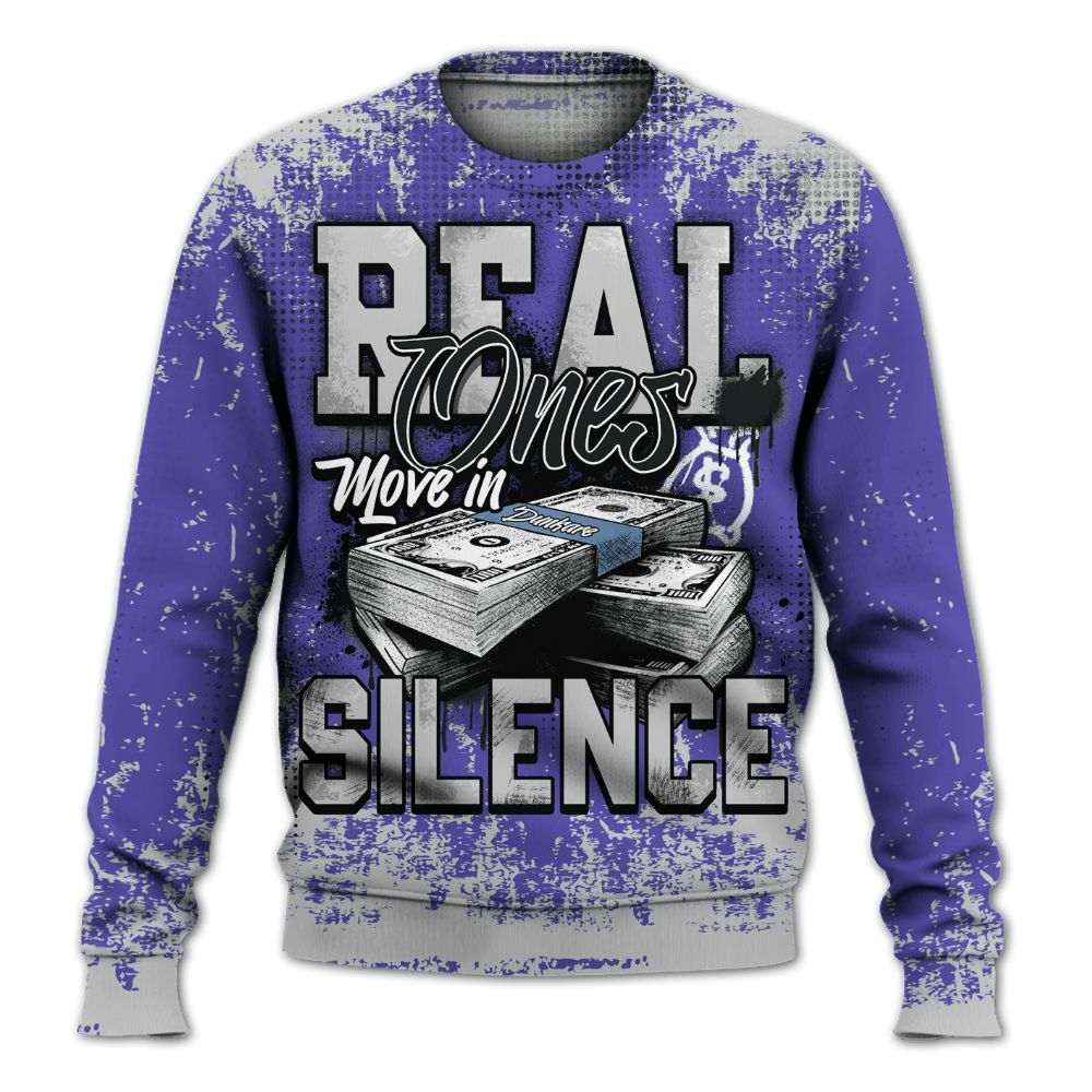 Sweatshirt To Match Retro Concord 5s - Move In Silence Money Street Retro All Over Print