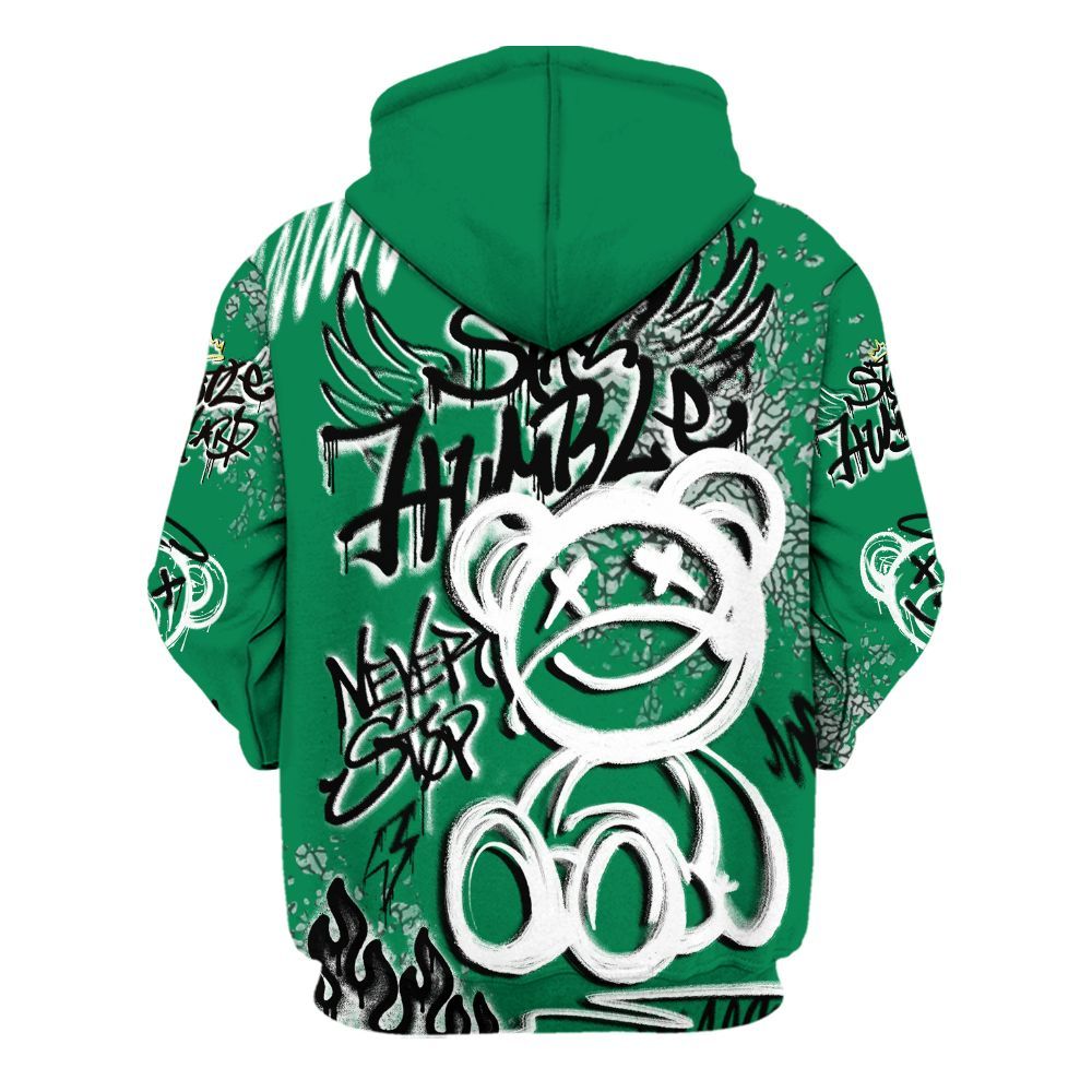 Hoodie To Match Pine Green 3s - Humble Drip Streetwear Graffity All Over Print
