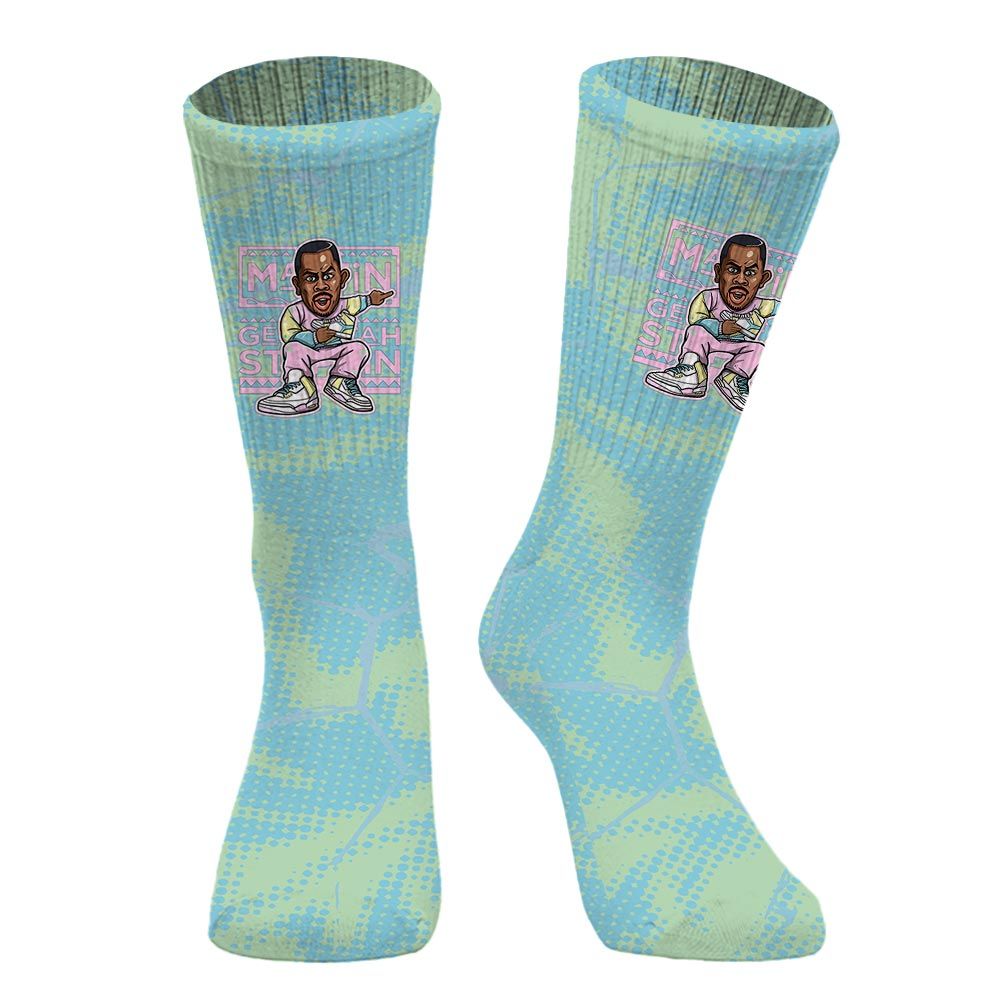 Sock To Match SB Dunk Low Visty - Get Tag Sneakers Steppin' Graphic