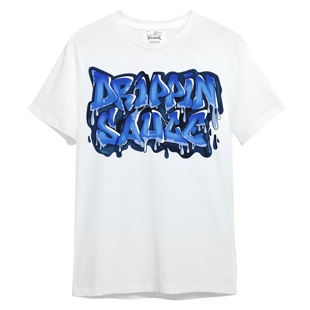 Shirt To Match Air Foamposite One Royal - Drippin Sauce Typography Unisex Shirt