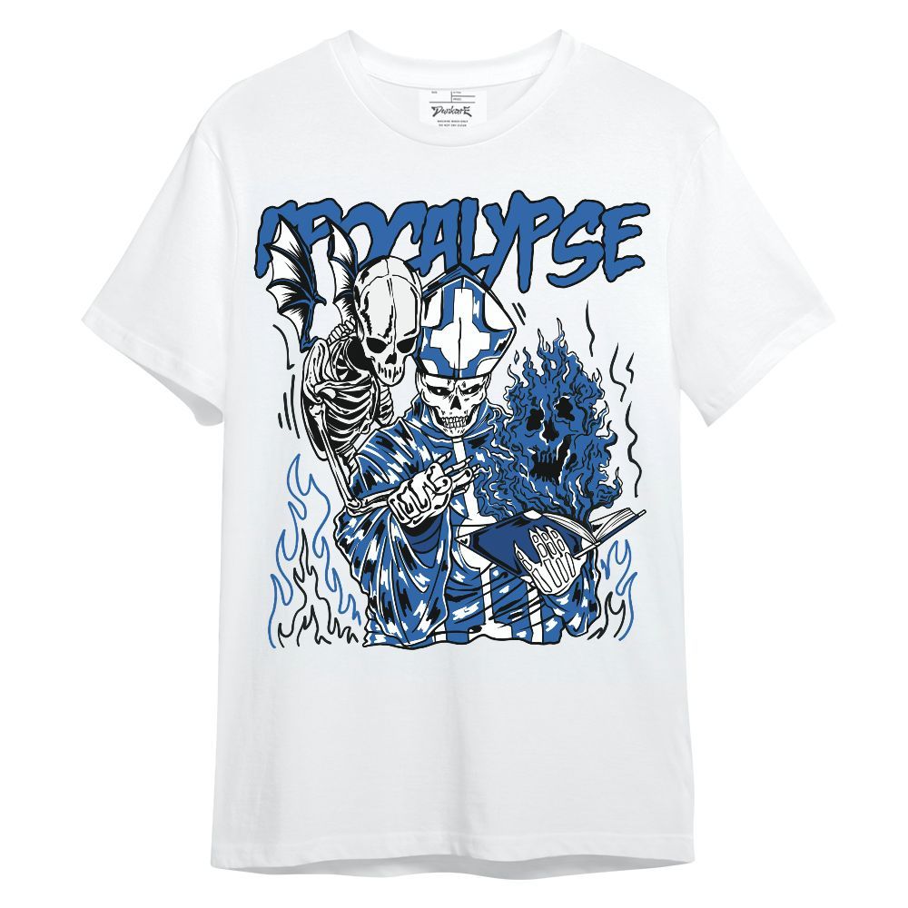Shirt To Match Brave Blue 13s - Apocalypse Skeleton Unisex Shirt