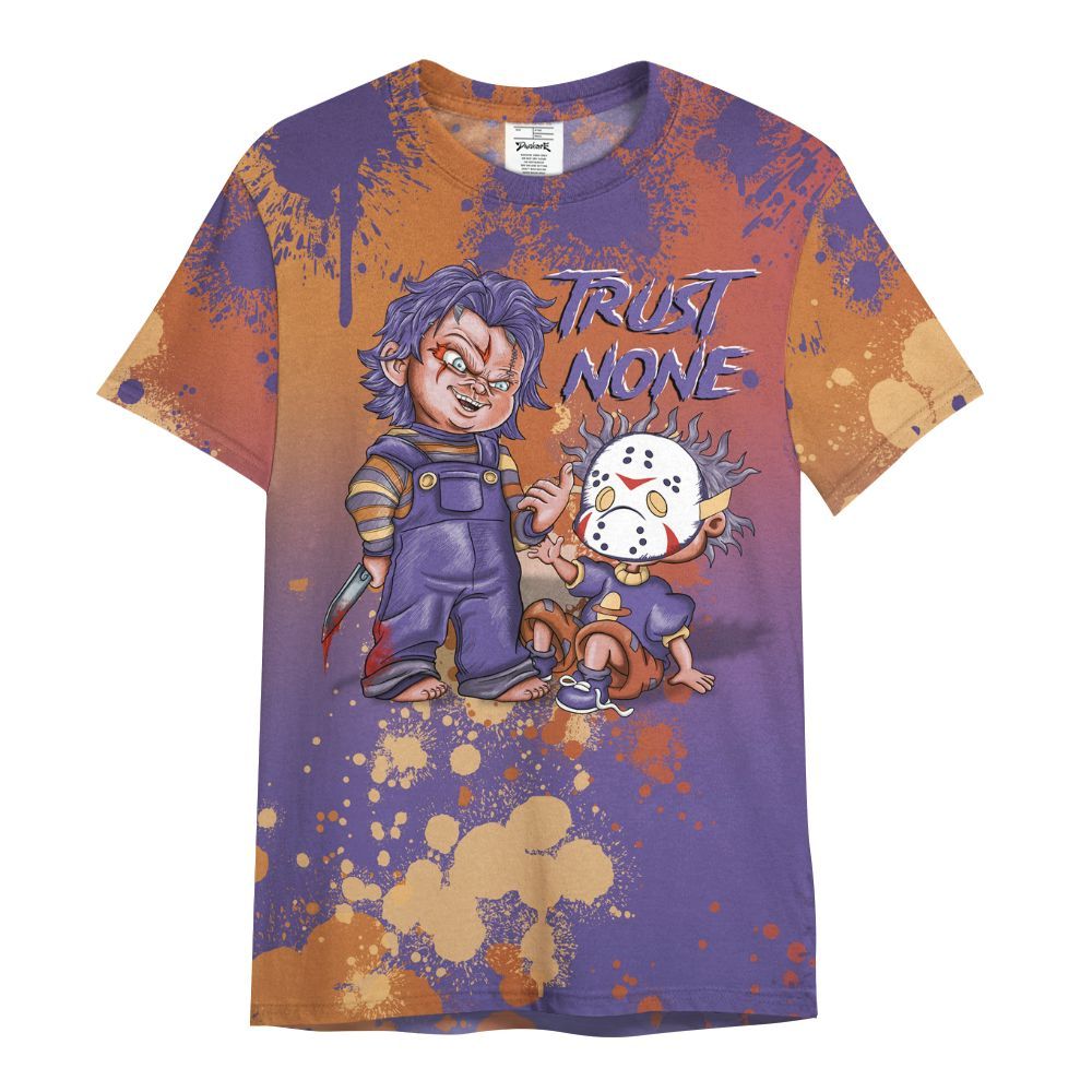 Shirt To Match Book Sunset 1s - Trust No One Scary All Over Print