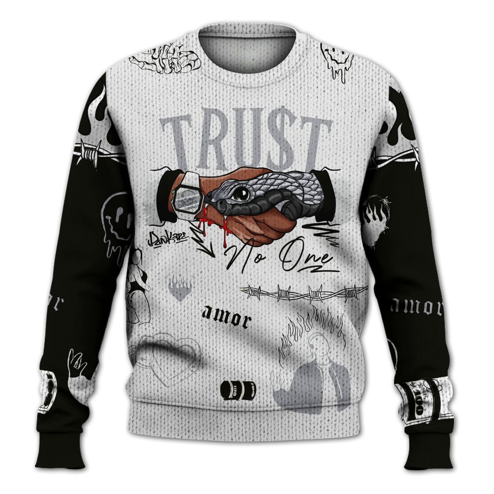 Knitted Sweater To Match Baroque Brown 12s - Snake Trust No One