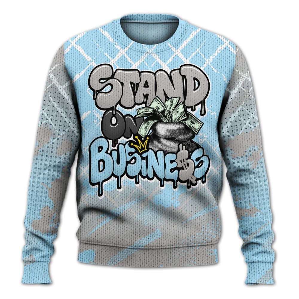 Knitted Sweater To Match Retro SoleFly 13s - Halftone Stand Business Dripping