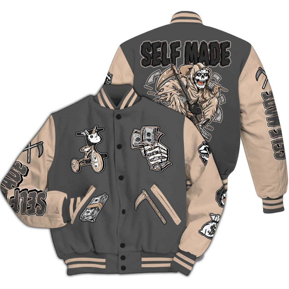 Varsity Jacket To Match Kobe 9 EM Mamba - Self Make Skeleton All Over Print