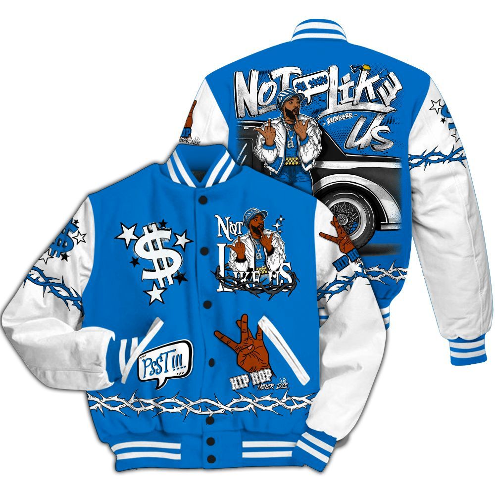 Varsity Jacket To Match Blueberry 12s - They Dislike Us All Over Print