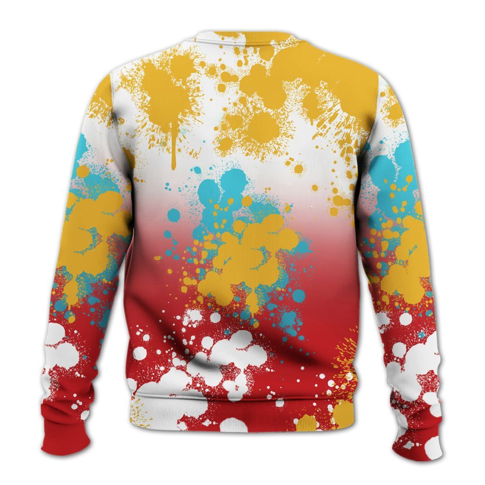 Sweatshirt To Match Dunk Low Fruity Pebbles - God Blessed Ink Drip All Over Print