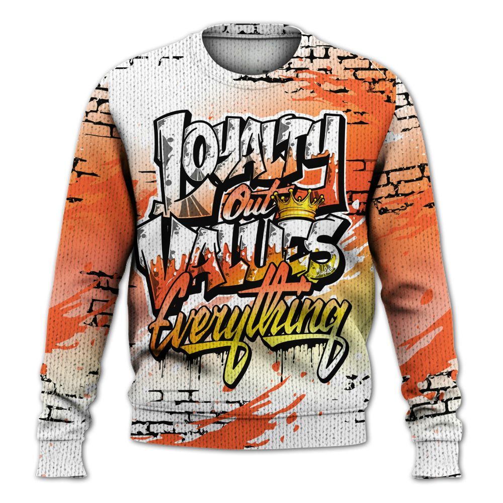 Knitted Sweater To Match Dunk High Candy Corn - Values Of Loyalty Drip