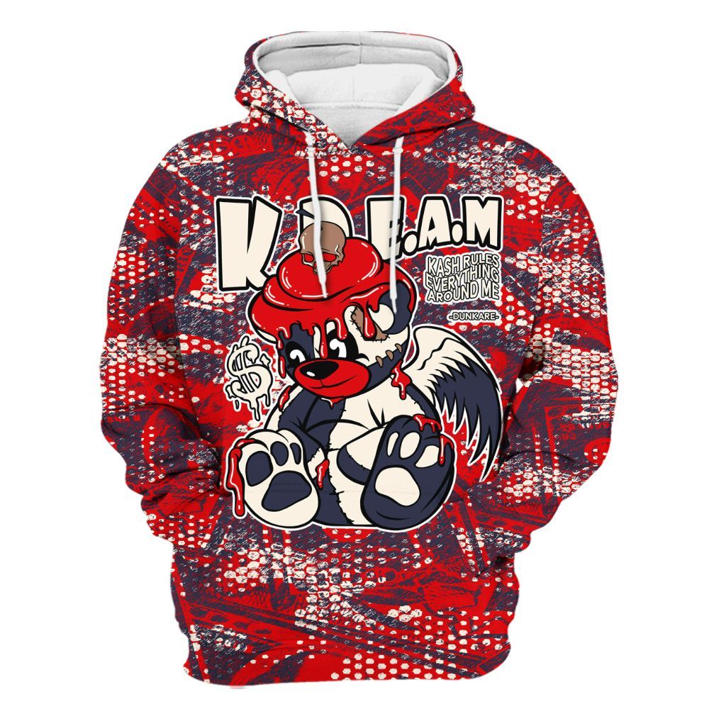 Hoodie To Match Low OG Howard Bison 1s - Loot Bear All Over Print