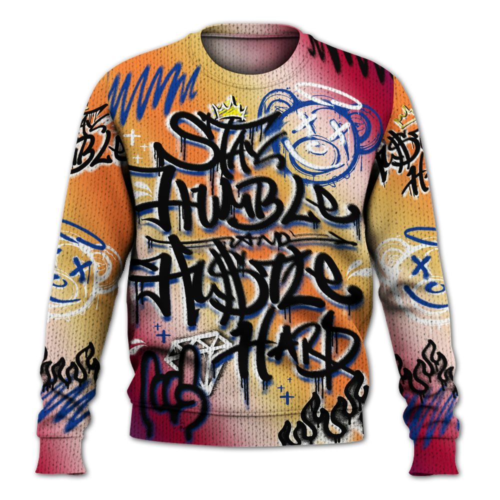 Knitted Sweater To Match Air Griffey Max Los Angeles 1s - Humble Drip Streetwear Graffity