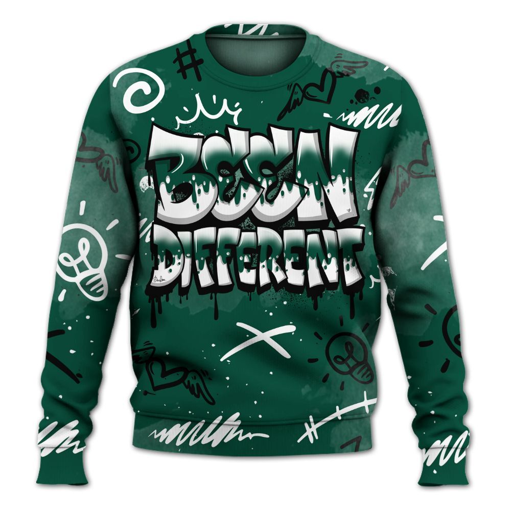 Sweatshirt To Match Oxidized Green 4s - Drip Been Di2ferent All Over Print