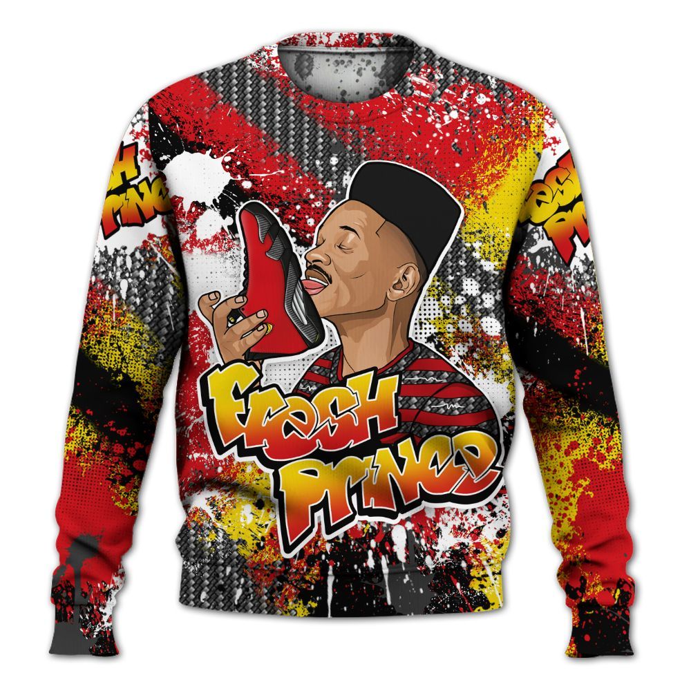 Sweatshirt To Match Ferrari 14s - Fresh Sneaker Lick All Over Print