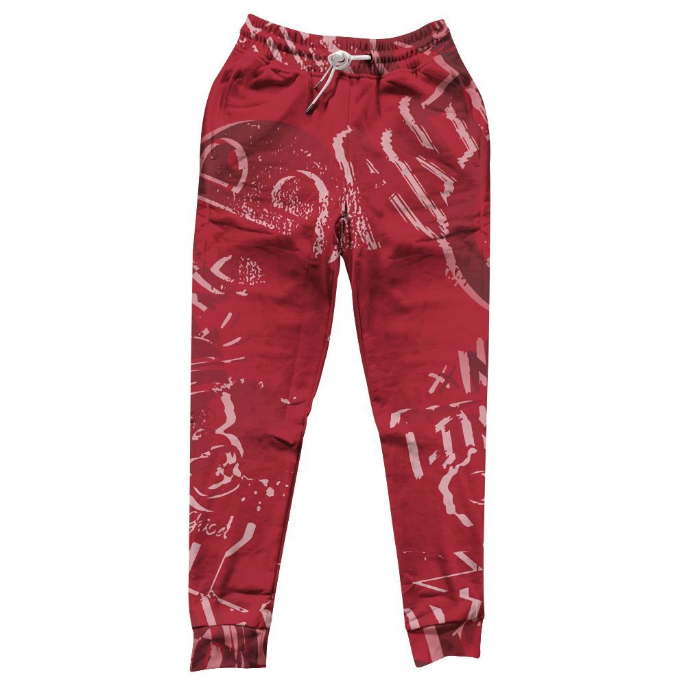 Sweatpant To Match Black Toe 14s - Monogram Graffiti All Over Print